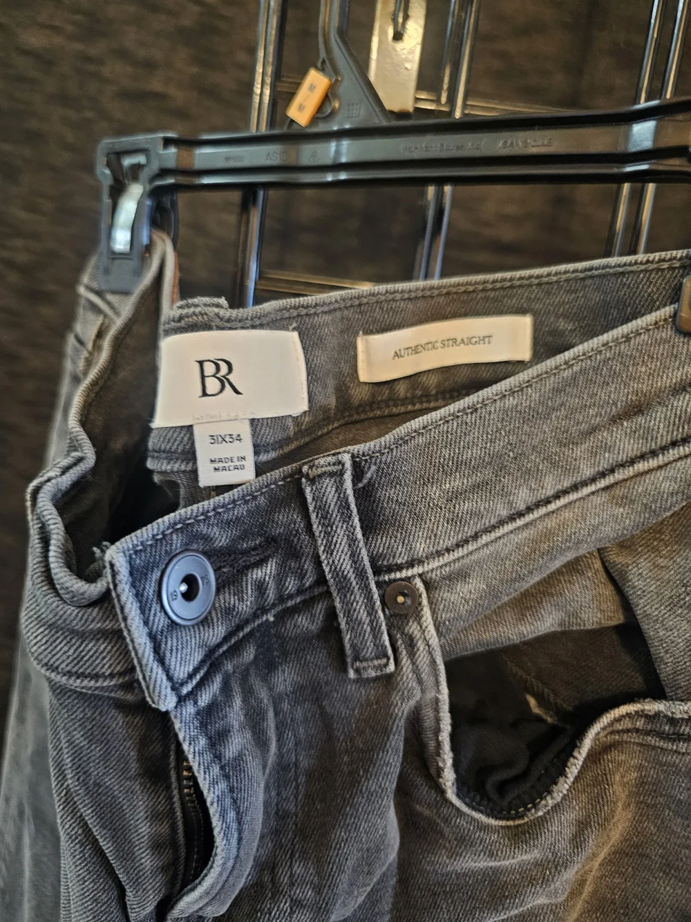 Banana Republic Men's Faded Gray Straight Jeans